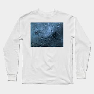 Storm raindrops in glass Long Sleeve T-Shirt